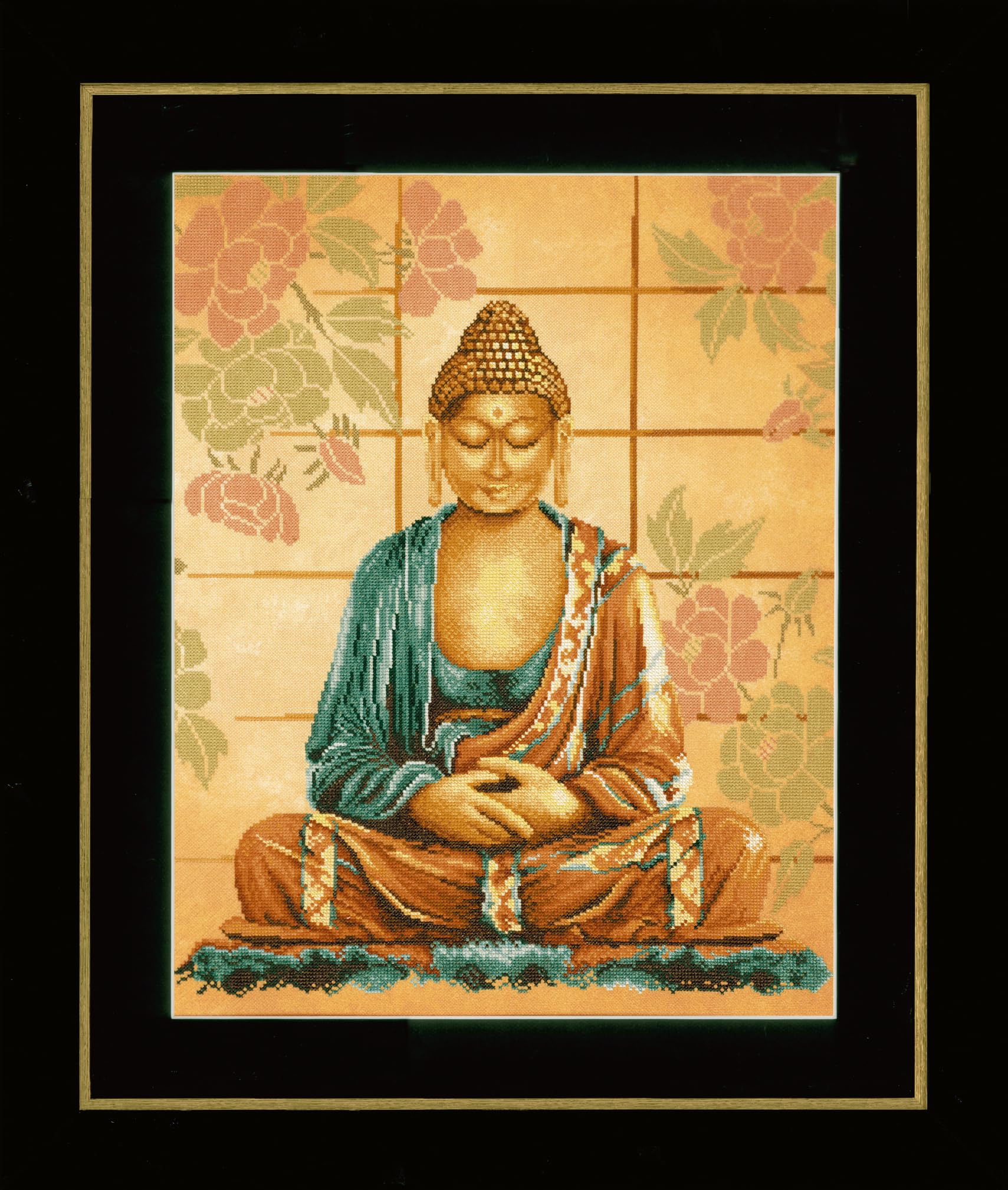 Vervaco "Buddha Counted Cross Stitch Kit, 100 Percent Cotton, Multi-Colour