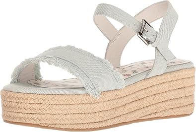 denim espadrille wedge sandals