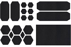 GEAR AID Tenacious Tape Repair Patches – Peel-and-Stick Nylon Gear Patches for Jackets, Tents, Sleeping Bags, Backpacks, and Outdoor Gear – Fix Rips, Tears, and Holes, 19 Various Sizes, Black