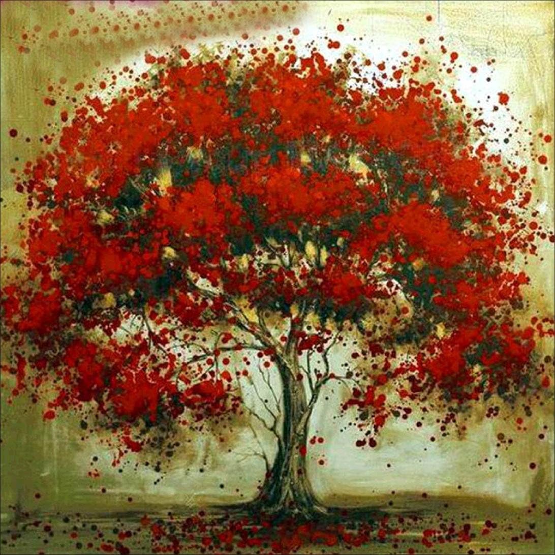 Lavany 5D Diamond Painting Kit,Full Drill Paintings by Number Kits Embroidery DIY Rhinestone Pictures for Kids Adult,Dreamlike Trees (C)