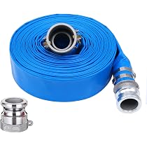 2 X 75ft Blue Water Hose With Camlock Fittings – Heavy Duty For Trash Pumps & Industrial Use 2 thumbnail image