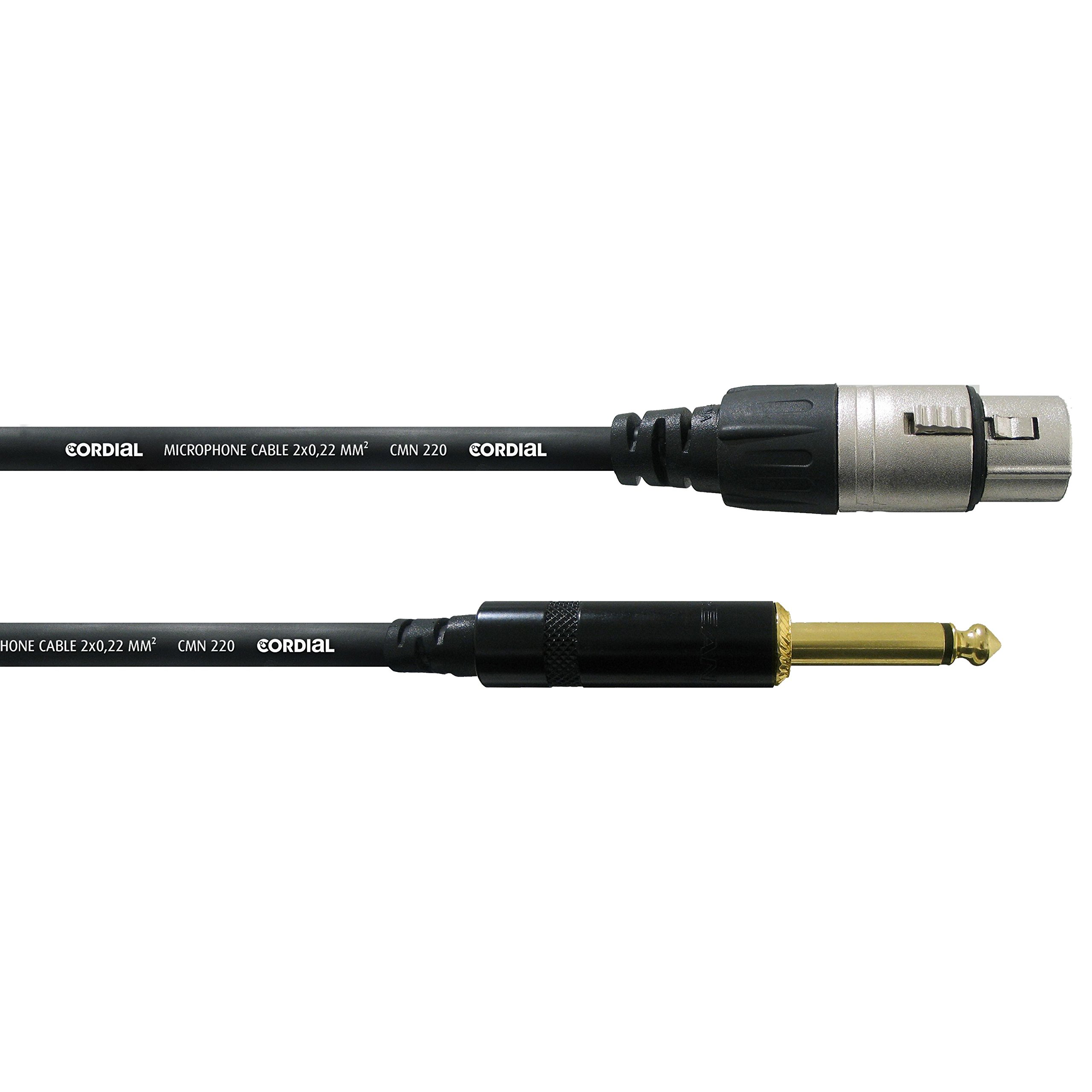 Cordial Intro 5m XLR Male to Jack Plug Microphone Cable