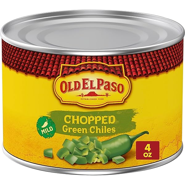 OLD EL PASO MILD CHOPPED GREEN CHILES, 4 OZ.