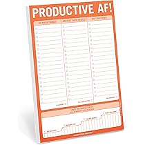 Knock Knock Productive AF! Pad: Knock Knock: 9781683491019: Amazon ...