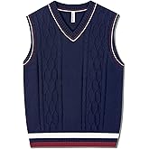Kid Nation Boys Sweater Vest 100% Cotton School Uniform Vest for Girls Boy Toddler Kids Knit Vest