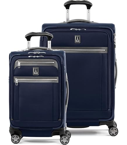 Amazon.com: Travelpro Platinum Elite Softside Spinner Set, Dark
