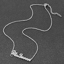 Custom Silver Name Necklace Personalized for