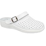 ladies white leather mules