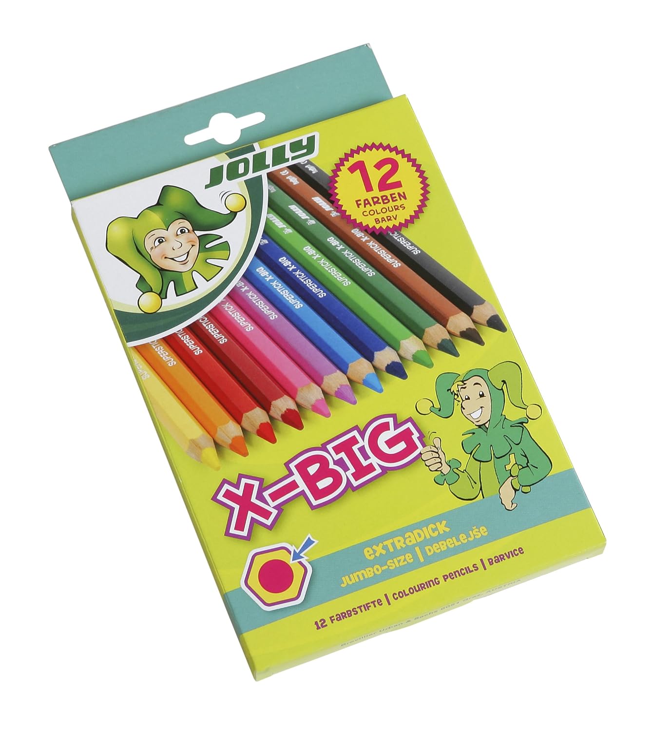 Jolly X Big Jumbo Colored Pencils Set Of 12 Perfect For Special Needs