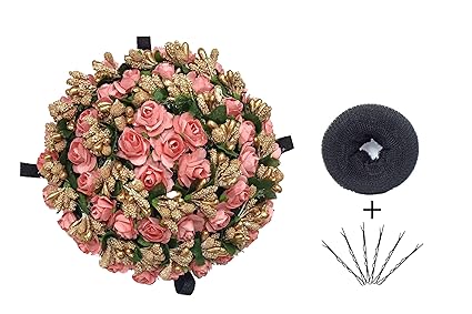 Buy Kabello Artificial Flower Bun Decoration Hair Gajra