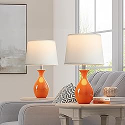 PARTPHONER Table Lamp Set of 2, Modern Ceramic