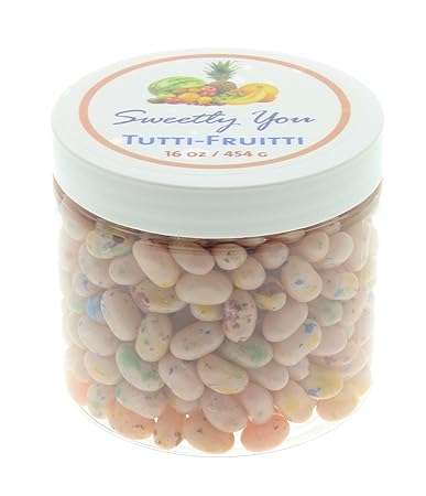 Jelly Belly 1 Lb Tutti Frutti Flavored Beans One Pound 1 Pound Bulk Jelly Beans In A Resealable And