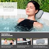 Bestway SaluSpa Padded Pillow Spa Accessory 2 Pack Grey Ergonomic Neck Support view 3