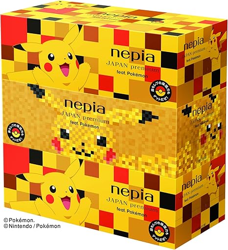 Amazon ネピア Japan Premium Feat Pokemon ティシュ 400枚 0組 3コパック ネピア ティッシュ ペーパー