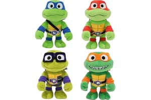 TICIFO 4pcs Turtle Plush Toys,Turtle Toy,Movie Character Classic Model,Christmas Decorations Collection Birthday Plush Toys Gifts for Kids,Sofa Pillow,Children's Sleeping Companion(A Style)
