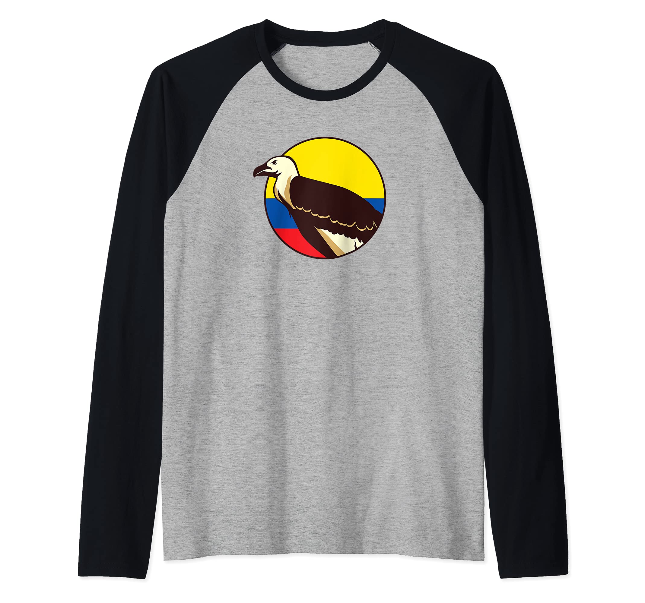 Ecuador Flag Condor Ecuadorian Quito South America Andes Raglan Baseball Tee