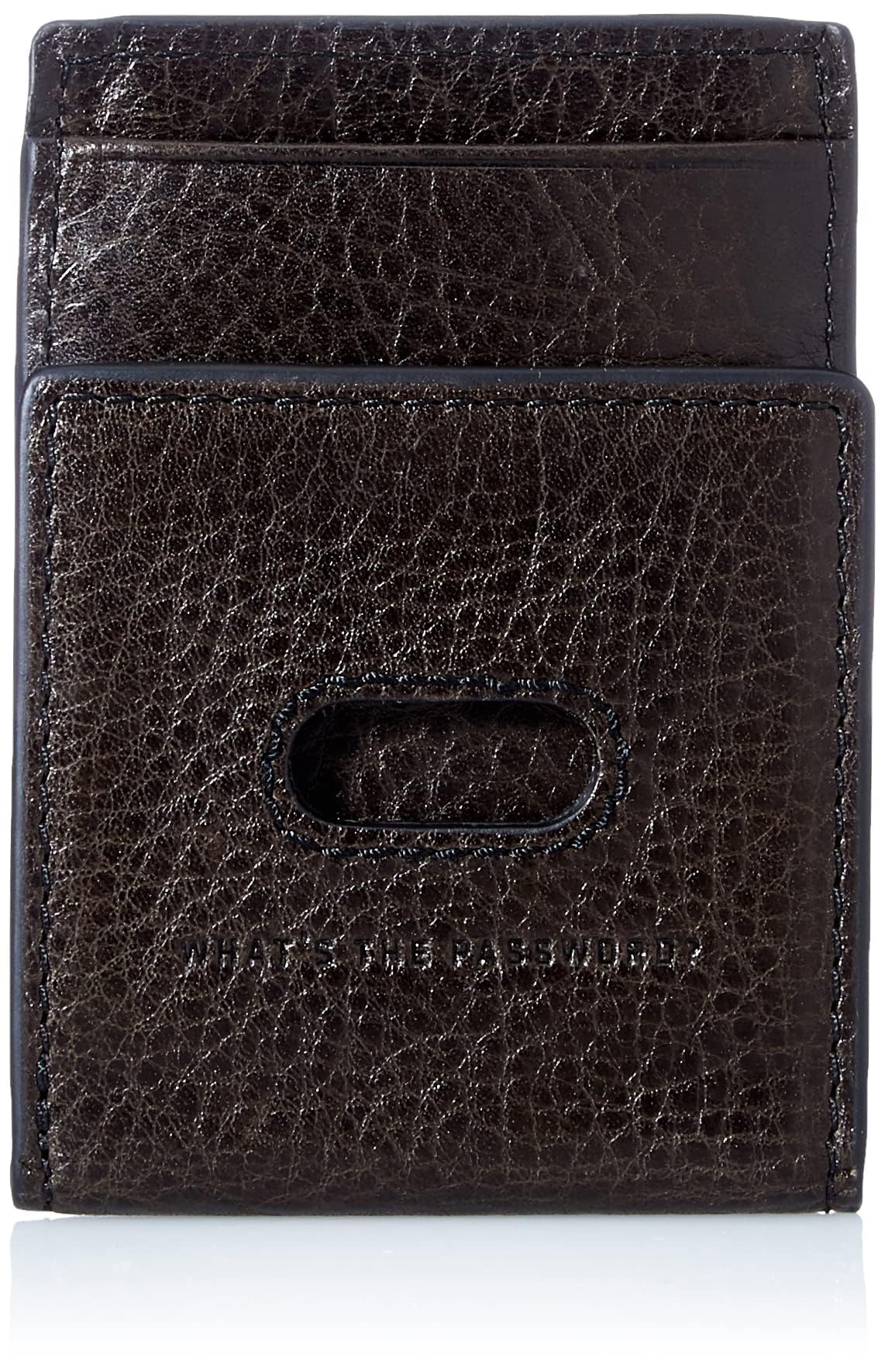 Fossil Wallet for Men Andrew, Eco Leather Card Case black 7.7 cm L x 0.7 cm W x 10.8 cm H ML4173001