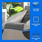 icon Play-R1 Alpha Kids Bean Bag Grey Gaming Chair with Filling Included view 4