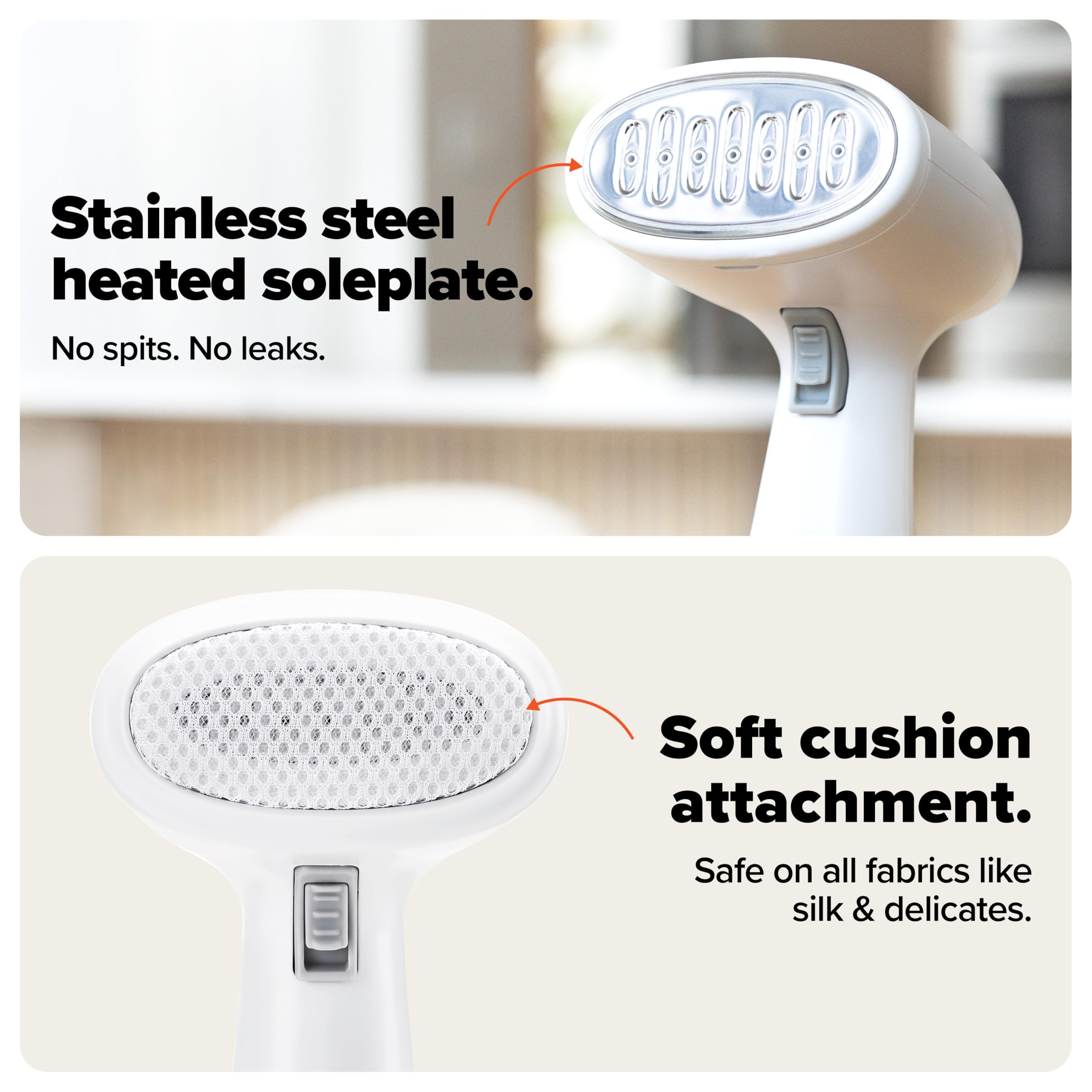 Dupray Voila 3-in-1 Steamer - Portable Handheld Fabric Steamer for Clothes, Travel-Friendly and Versatile