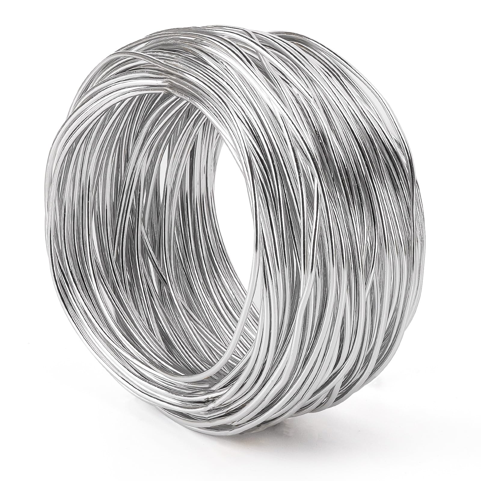 98.4 Feet 3mm Aluminum Wire, Bendable Metal Craft Wire, Armature Wire for Sculpting, Making Dolls Skeleton DIY Crafts (Silver, 30 m x 3 mm, 1 Roll)