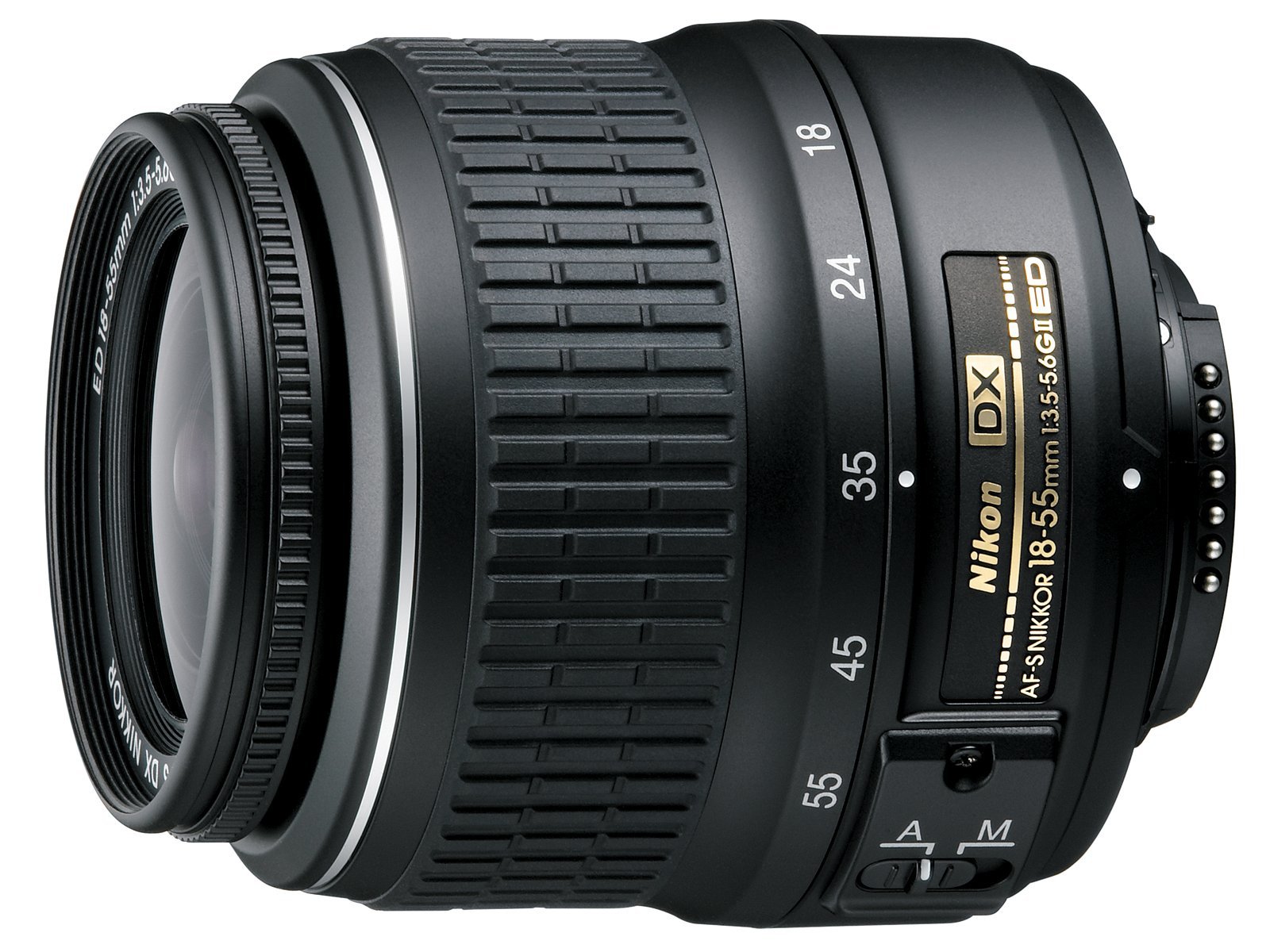 Nikon AF-S DX Zoom-Nikkor 18-55mm 1:3.5-5.6G ED II Lens Black (Renewed)