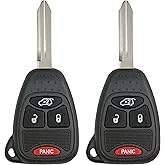 Keyless2Go Replacement for Keyless Entry Remote Car Key Vehicles That Use 4 Button OHT692427AA - 2 Pack