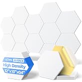 20 Pack Acoustic Panels with Self Adhesive, 12" X 12" X 0.4" High Density Sound Proof Foam Panels for Walls, Soundproof Wall 