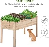 Yaheetech Raised Garden Bed Fir Wood 120.5x59x76cm Elevated Planter Box view 6