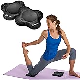 Gaiam Yoga Knee Pads (Set of 2) - Yoga Props and Accessories for Women/Men Cushions Knees and Elbows for Fitness, Travel, Meditation, Kneeling, Balance, Floor, Pilates