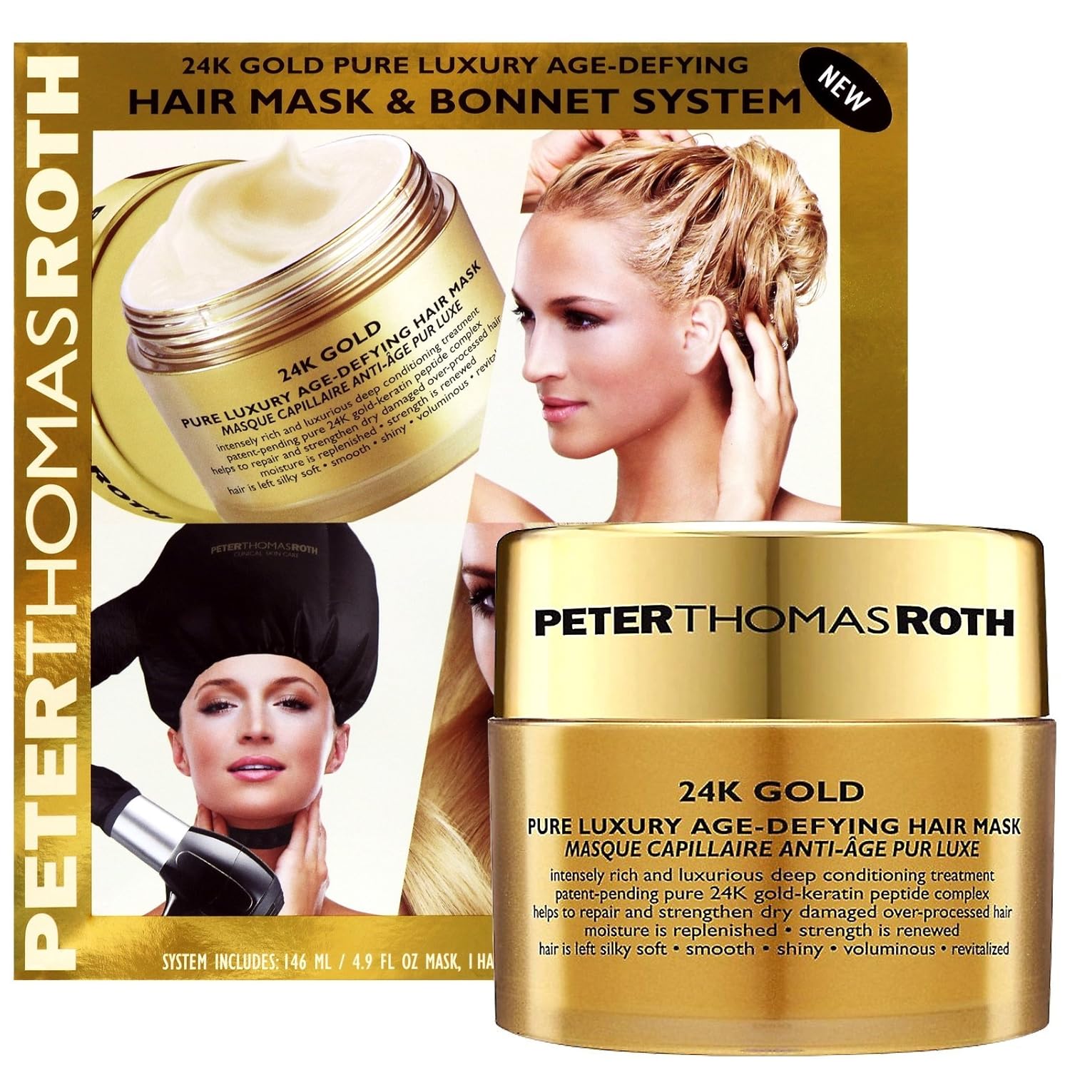 Peter Thomas Roth 24k Gold Pure Luxury Agedefying Hair Mask And