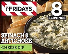 TGI Fridays Spinach & Artichoke Cheese Dip Frozen Snack, 8 oz Box