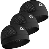 3-Pack Cooling Skull Cap Breathable Sweat-Wicking Helmet Liner for Men | Lightweight Quick Dry,Moisture-Wicking,Snug Fit,No Slipping,Under Motorcycle Outdoor Work Hard Hat Liner for Men Women