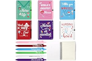 12 Pcs Nurse Appreciation Gift Set Nursing Week Thank You Gifts Inspirational Spiral Notebooks Motivational Ballpoint Pens Bu