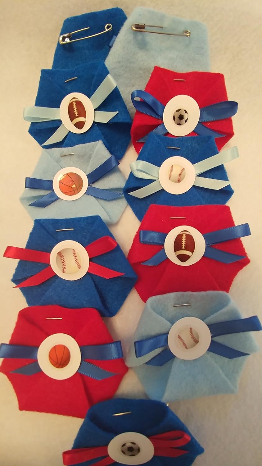 Amazon Com Dirty Diaper Game 24 Pack Sport Theme All Star Baby Shower Everything Else