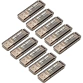 Micro Center SuperSpeed 10 Pack 32GB USB 3.0 Flash Drive Thumb Drive, Brown | High Transfer Speed, 10X Faster than USB 2.0 USB Drive, LED Light Indicator, Type-A, Data Storage and Backup