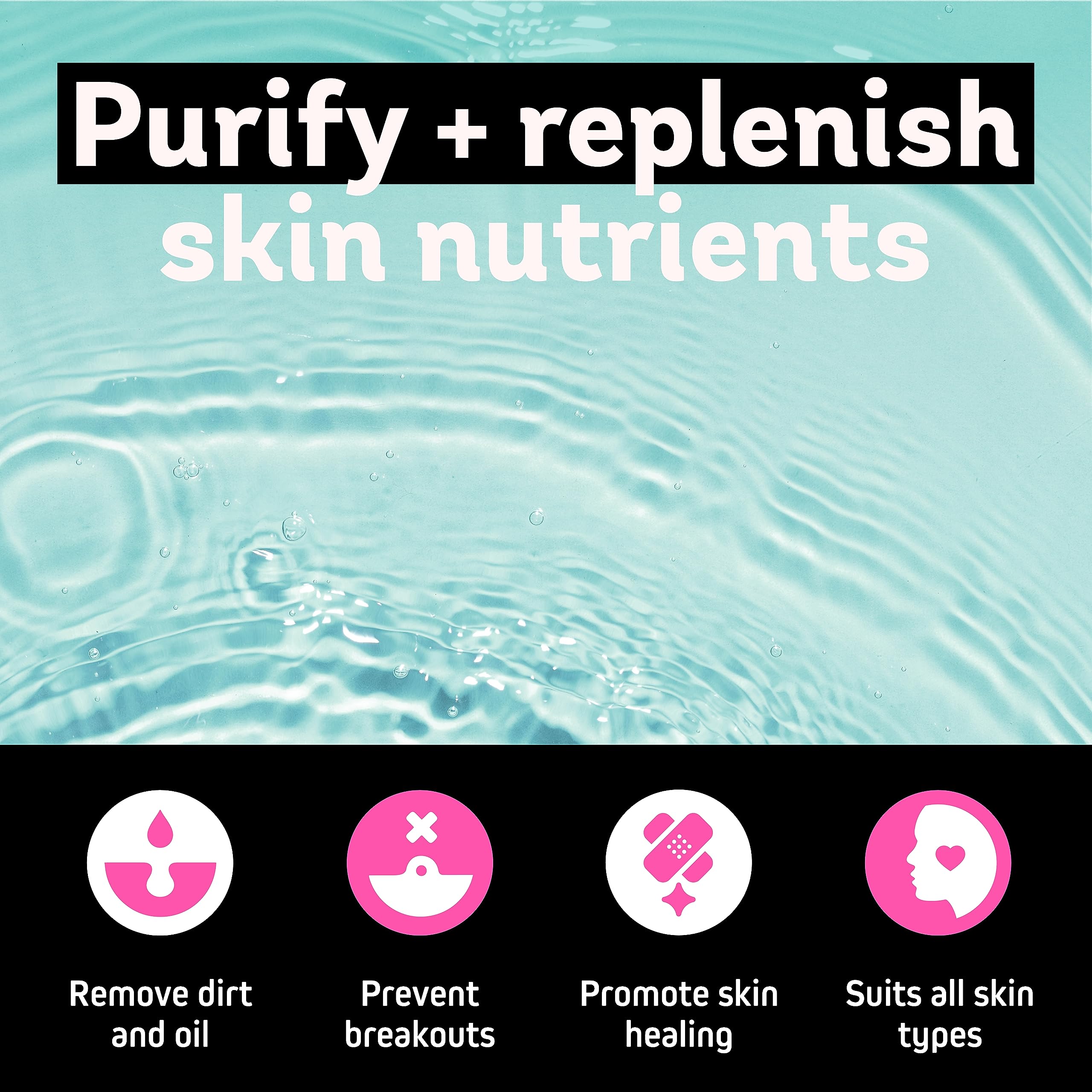 ZUMBA Face Cleanser - 8.5 Fl Oz - Gentle Face Cleanser for All Skin Types - Face Wash For Oily Skin & Hydrating Water Based Cleanser - Fomulated with 1% Salicylic Acid & 1% Niacinamide Cleanser