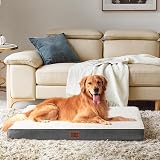 EHEYCIGA Orthopedic Dog Bed Medium 76x51x9cm Removable Cover White view 7