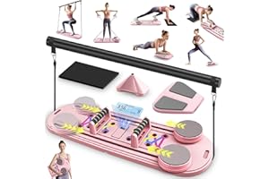 CORIARDO Pilates Board, Pilates Portable Reformer Machine 2025 for Home Workout, 7 in 1 Multifunctional Abdominal Board, Foldable Abs Trainer Machine, Pilates Core Workout Equipment for Women