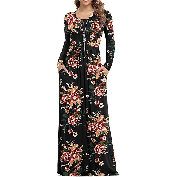 Women's Long Sleeve Chevron Empire Maxi Dress Black and Khaki S at Amazon Women's Clothing store Women's Long Sleeve Chevron Empire Maxi Dress Black and Khaki S at Amazon Women's Clothing store