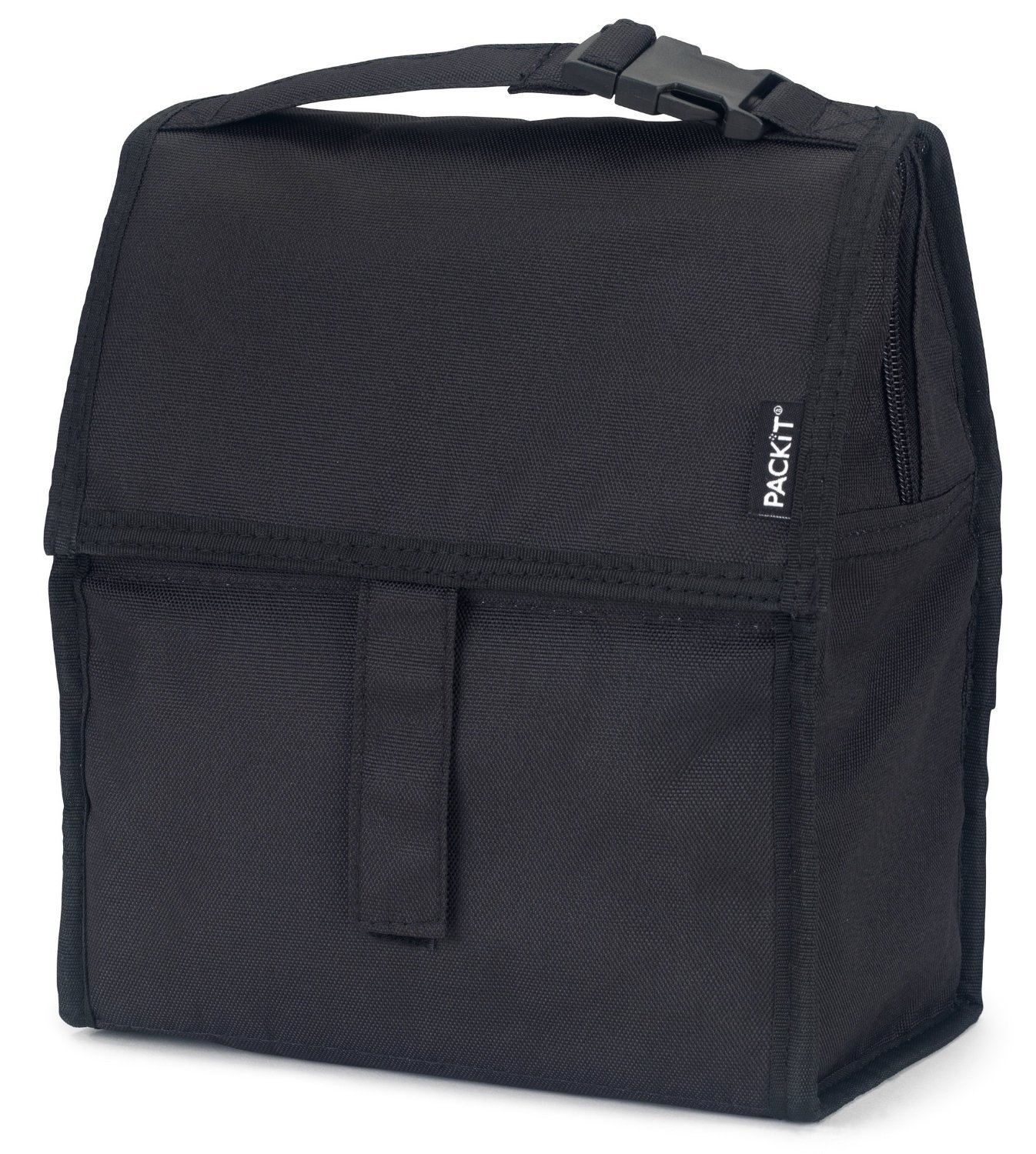 PackIt Freezable Lunch Bag with Zip Closure, Black eBay
