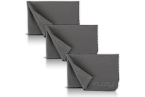Kuzy Glasses Cleaning Cloth, 3pk 11.5x8 - Microfiber Cleaning Cloth for Electronics, MacBook Screen Cleaner, Laptop Screen Cleaner Wipes, Eye Glass Clean Cloths, Camera Lens Cleaner TV Lint Free