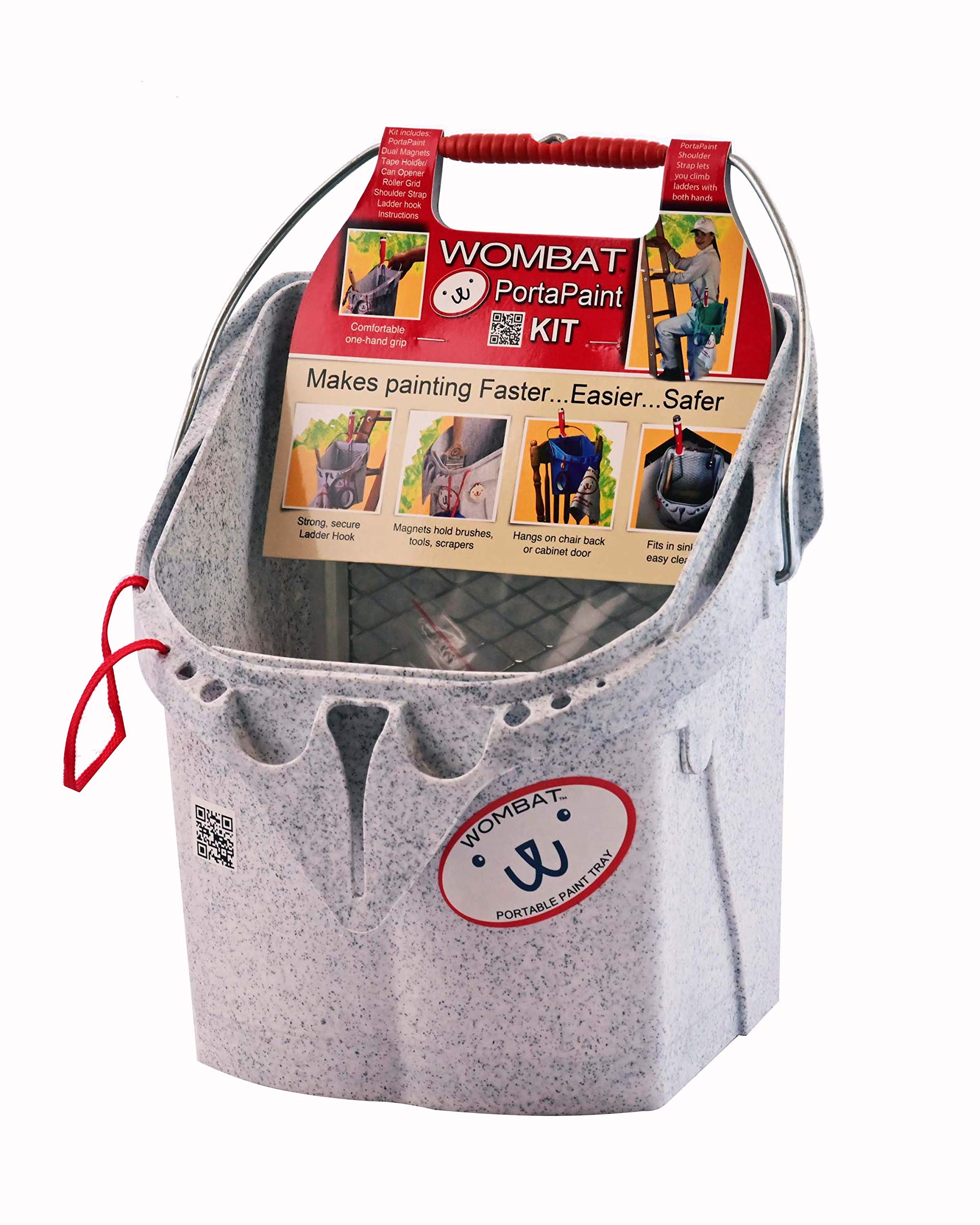 Wombat Paint Tray Organizer MultiPurpose Portable Paint Tray Kit, Hand Tools Organizer, Bucket