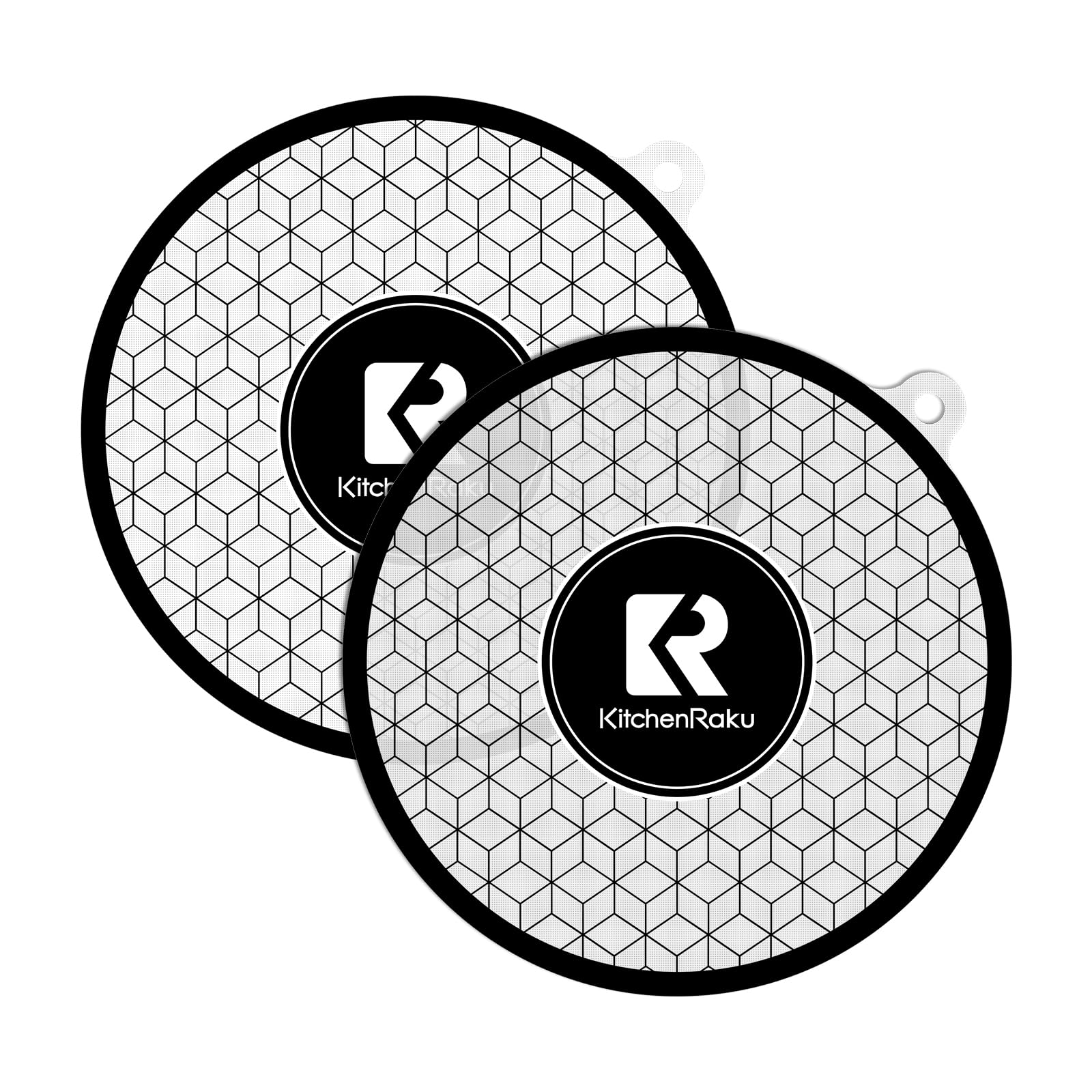 Induction Cooktop Mat - Induction Hob Protector- (Magnetic) Cooktop Scratch Protector - for Induction Stove,Multifunctional Silicone Mats by KitchenRaku (24cm, White)