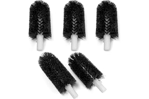 Xihu BRS-1722 Glass Washer Brush Replacement Part, Compatible with Bar Maid Glass Washers, Including Four 6 inch Brushes and one 7.5 inch Brush, Replaces SS-100, SS-101, A-200, and A-205