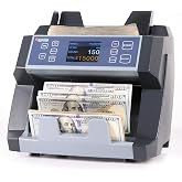 Cassida Money Bill Counter I Business Grade I 1,400 Notes/Min I 6600 UV/MG | UV/MG/IR Counterfeit Detection, Add and Batch Modes, Top Loader w/ ValuCount, LCD Display, Fast Counting Speed
