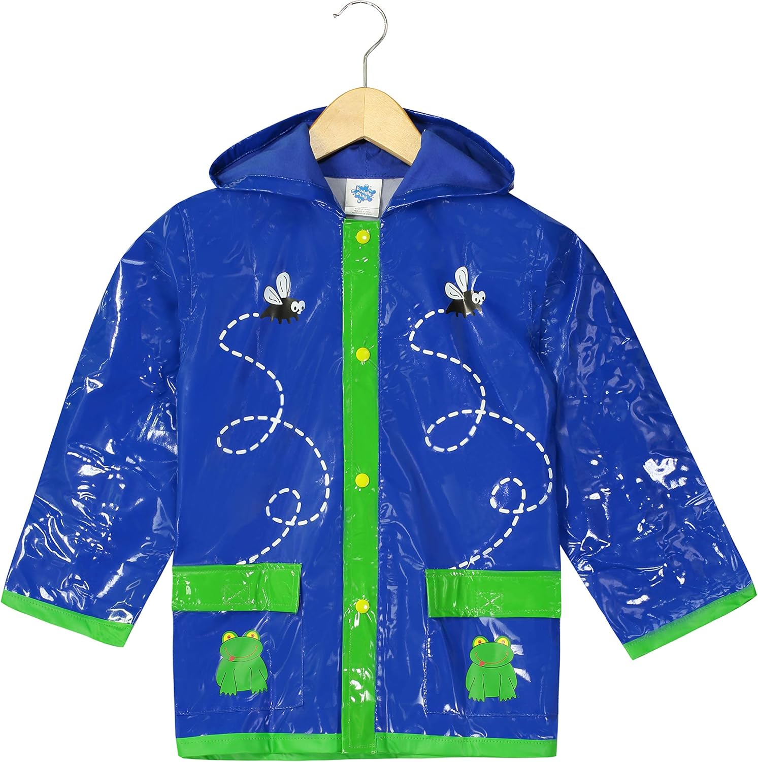 AccessoWear Little Boy's Green Frog Rain Coat Sizes Toddler/Little Kids