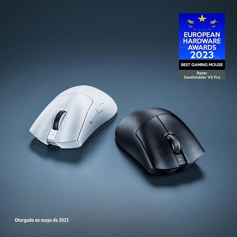 DeathAdder V3 Pro - Ratón Ligero Inalámbrico Ergonómico para Deportes Electrónicos (63 Gramos, Sensor Óptico Focus Pro 30K, Interruptores de Ratón Gen-3, Hyperspeed Wireless) Negro — foto 4 de 8