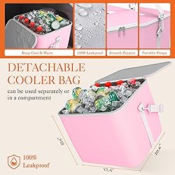 HOTOR Trunk Organizer, Sturdy Foldable with Cooler