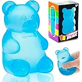 Gummy Bear Toys, Stress Bear Squishy Balls, Sugar Filled Squishy Toys for Kids Stress Relief, High Density Squeeze Balls for Students Calming, Ultra Soft Fidget Toys for Anxiety Relief