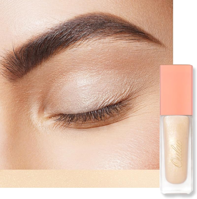 Oulac Liquid Eyeshadow Satin Finish Primer Highlighter Blendable Vegan